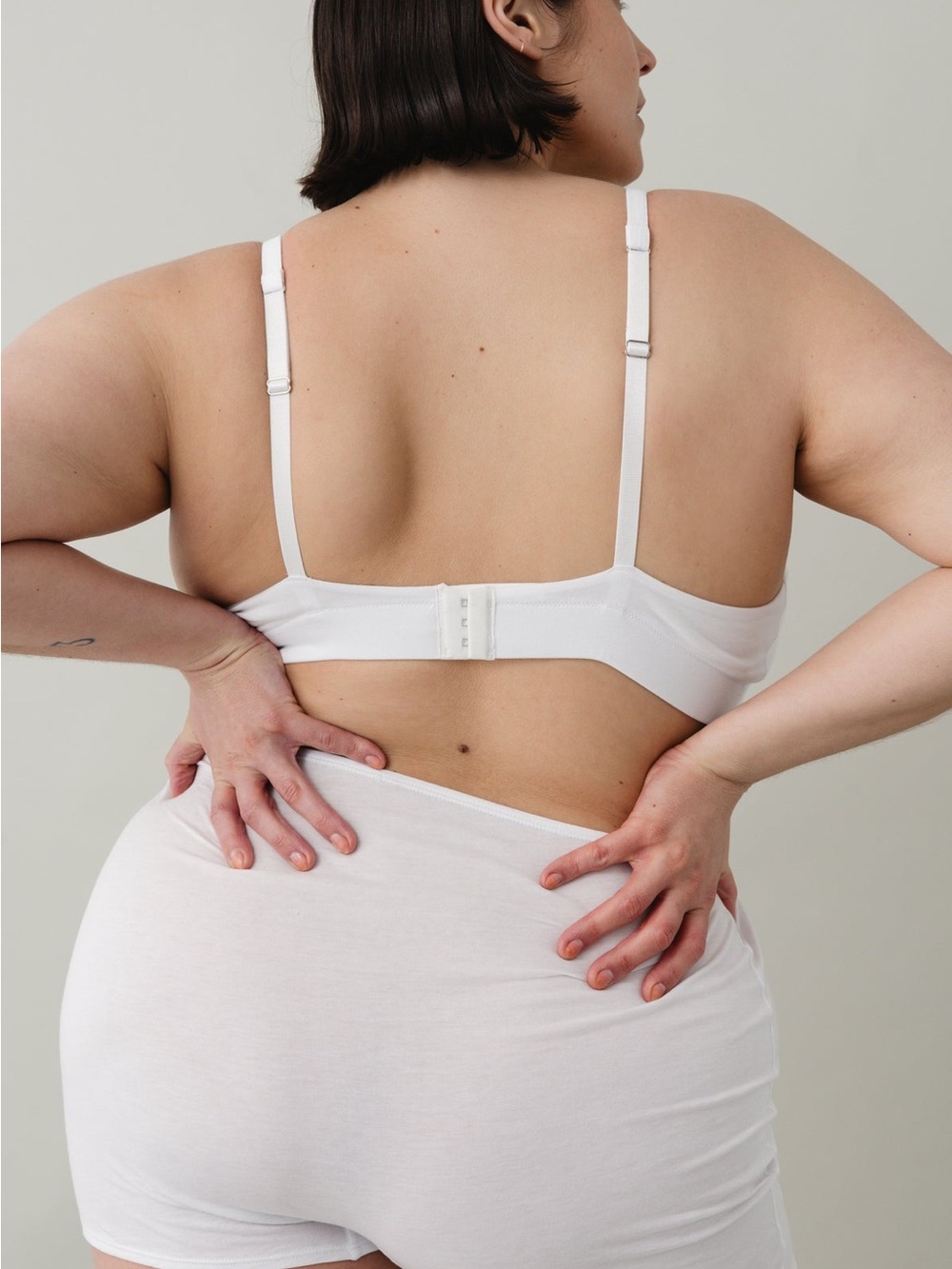 Oddobody Organic Cotton Triangle Bra in Blue, XL - Picture 4 of 6